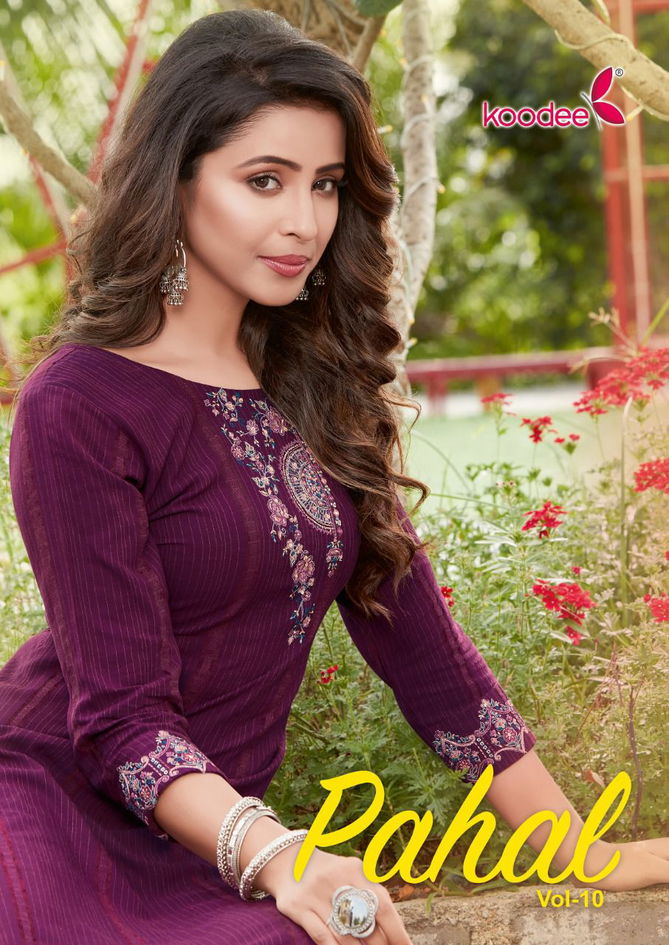 Koodee Pahal10 New Fancy Festive Wear Designer Kurtis Collection